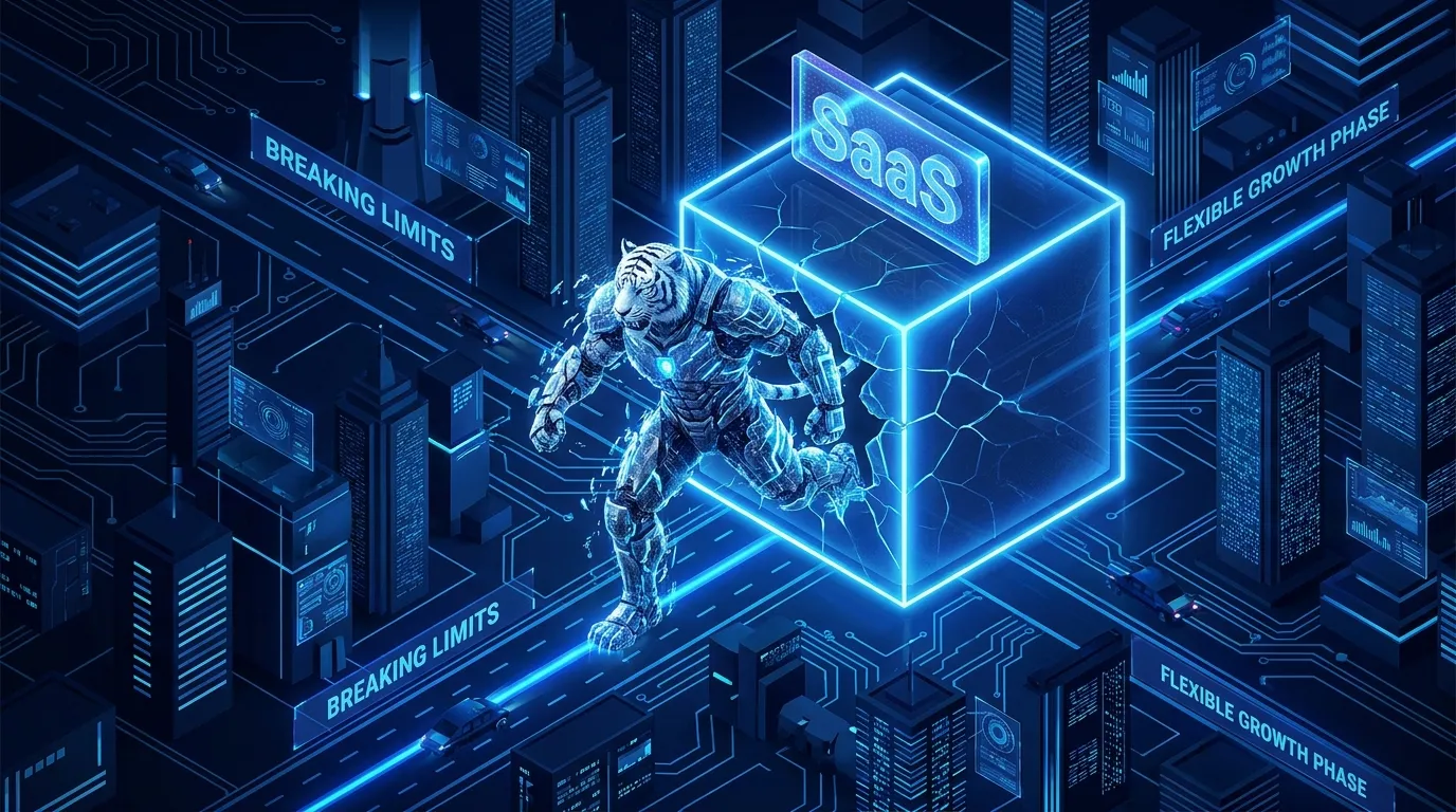 SaaSの箱を壊して広大なサイバー都市（EC-CUBEの自由な拡張性）へと踏み出す虎